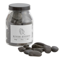 Design Shop Black River Stones Large, 4.5" X 6.5".