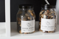 Design Shop Natural River Stones Large, 4.5" X 6.5".