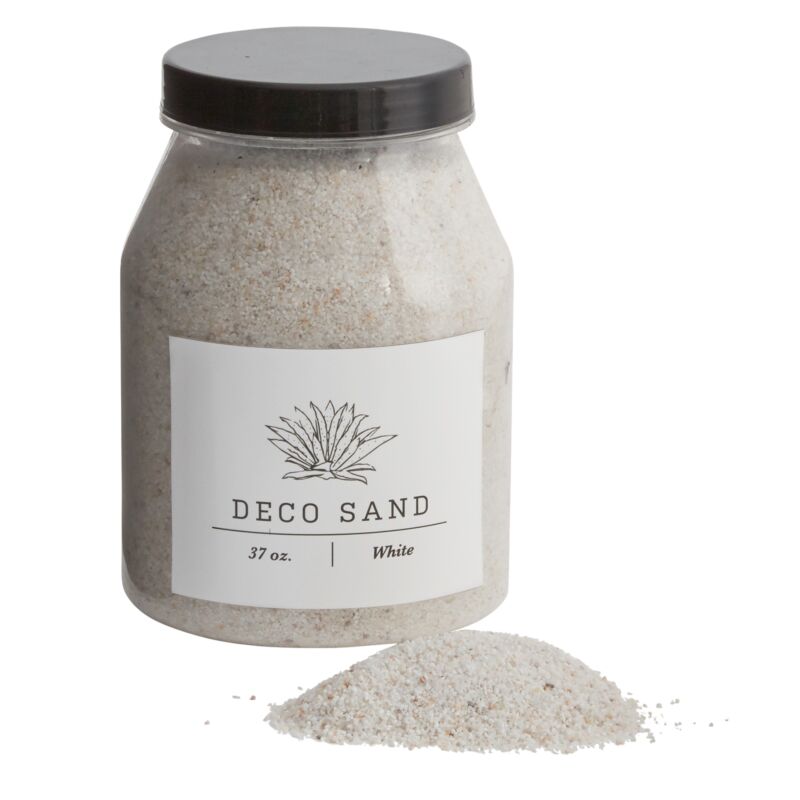 Design Shop White Deco Sand, 4.5" X 6.5".