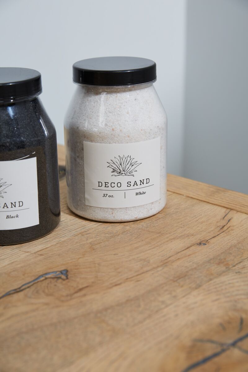 Design Shop White Deco Sand, 4.5" X 6.5".