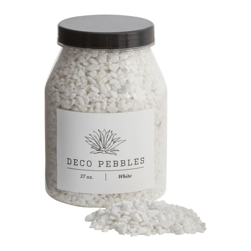 Design Shop White Deco Pebbles 37oz