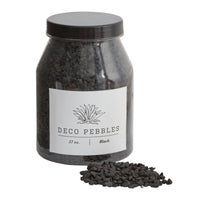 Design Shop Black Deco Pebbles, 4.5" X 6.5".