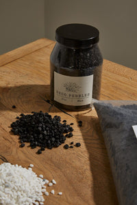 Design Shop Black Deco Pebbles, 4.5" X 6.5".