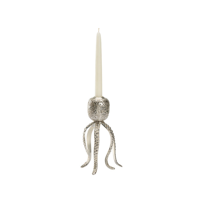 Wildwood Pacific Octopus Candleholder - Nickel