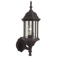 Craftmade One Light Wall Mount from the Hex Style Cast collection in Rust finish