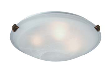 Artcraft Four Light Flush Mount from the Clip Flush collection in Brunito finish