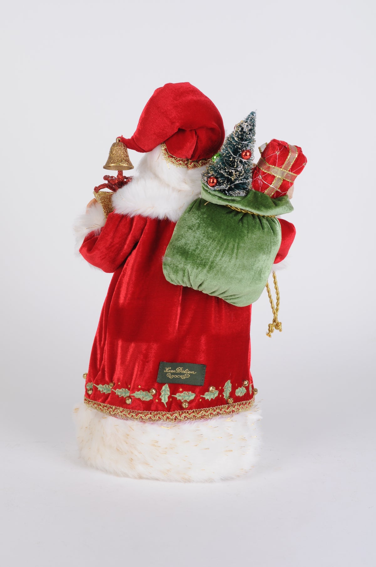 Karen Didion Lighted Traditional Tartan Santa
