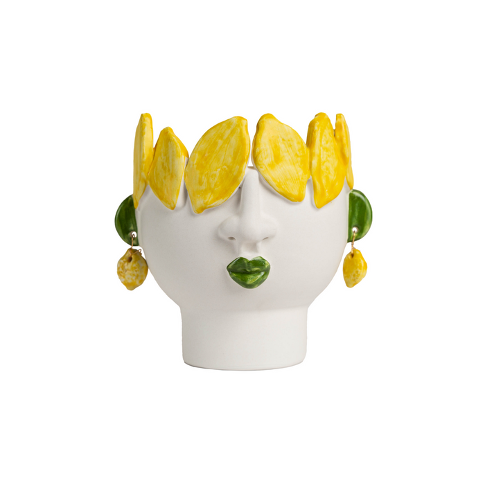 Abigails Studio Z Cachepot, Small Head with Lemons