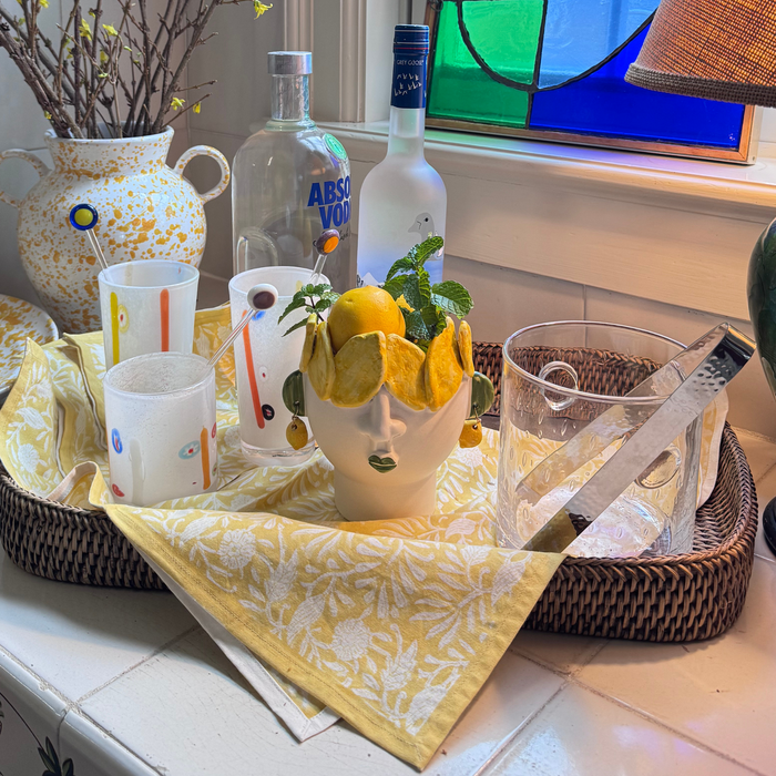 Abigails Studio Z Cachepot, Small Head with Lemons