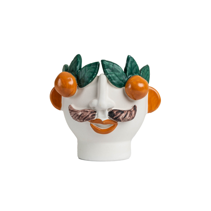 Abigails Studio Z Cachepot, Small Head with Mandarins