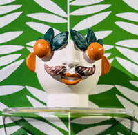 Abigails Studio Z Cachepot, Small Head with Mandarins