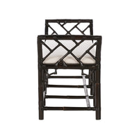 Chelsea House Chippendale Bamboo Regency Bench - Cracked Pepper
