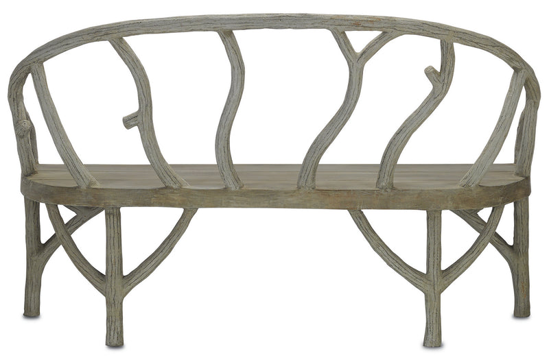 Currey and Company - 2700 - Bench - Portland/Faux Bois