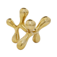 Design Shop  Cosmoliving By Cosmopolitan Gold Aluminum Abstract Sculpture