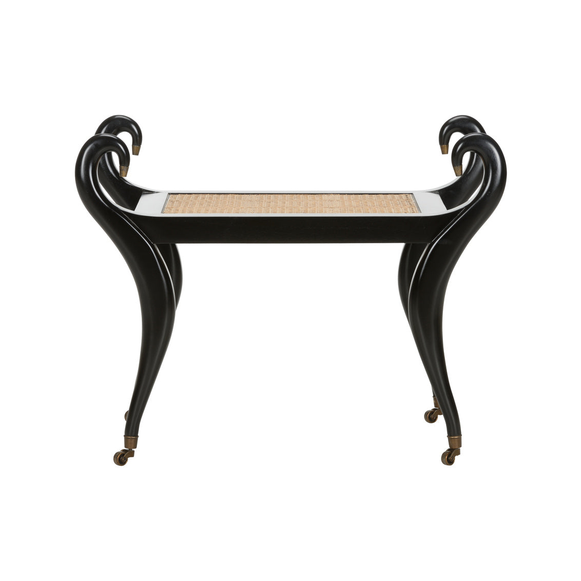 Chelsea House Swan Vanity Bench - Black