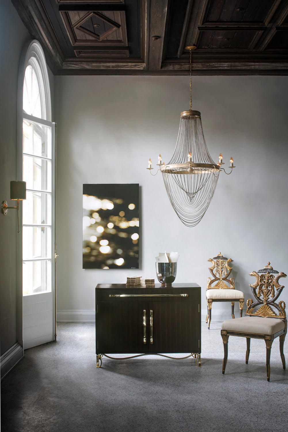 Currey and Company - 5021 - One Light Wall Sconce - Primo - Antique Brass