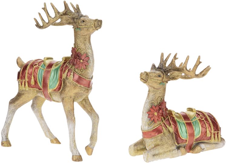 Mark Roberts 14 Inches Elegant Deer (Assortment of 2)