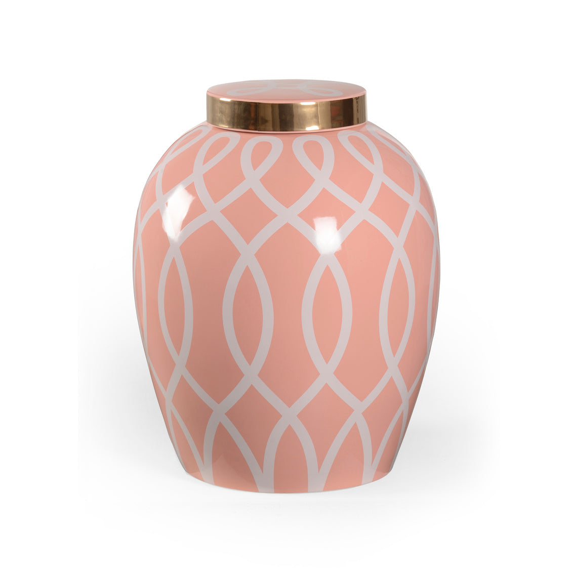 Chelsea House Sarah Ginger Jar - Coral