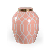 Chelsea House Sarah Ginger Jar - Coral