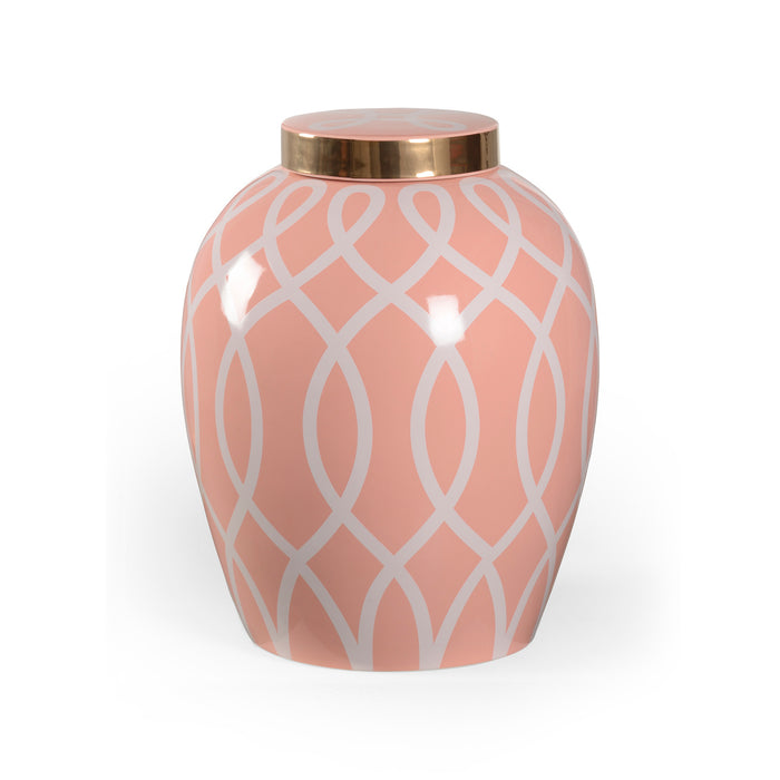 Chelsea House Sarah Ginger Jar - Coral