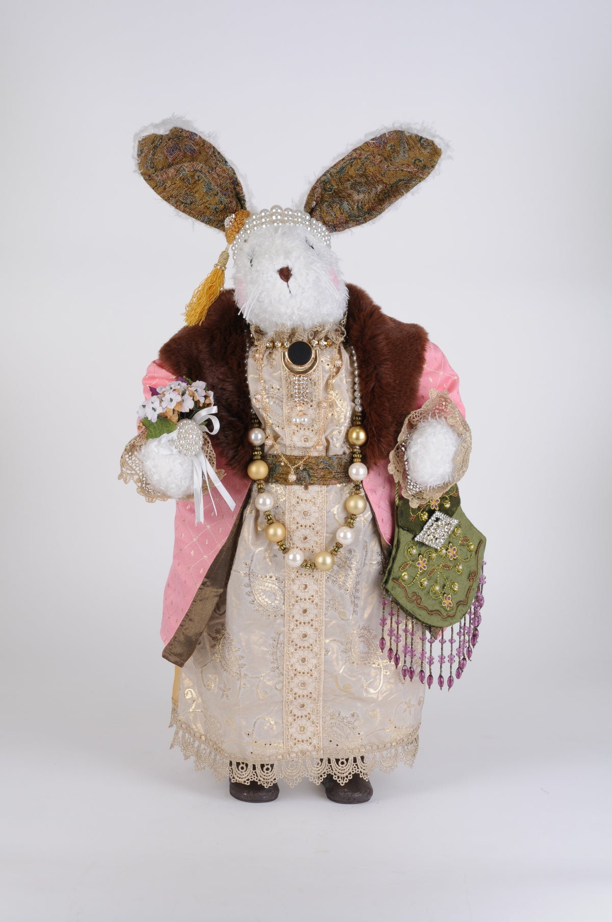 Karen Didion Pink Coat Victorian Bunny