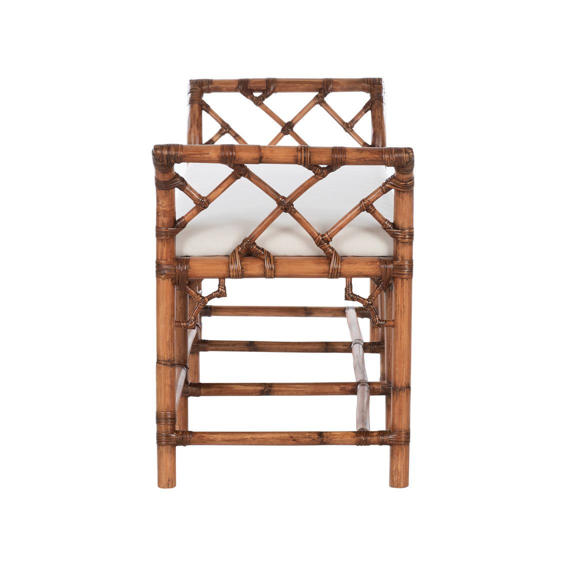 Chelsea House Chippendale Bamboo Regency Bench - Brown