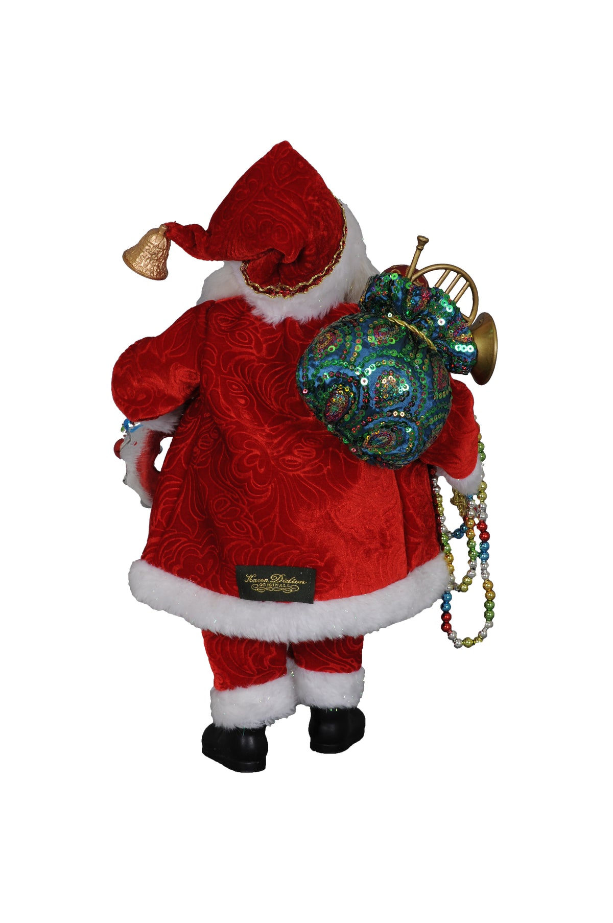 Karen Didion Beads with Wreath Santa