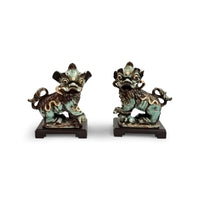 Chelsea House Chinese Dogs - Green (Pr)
