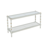Chelsea House Conner Cane Console - Gray