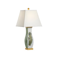Chelsea House Peacock Feather Lamp