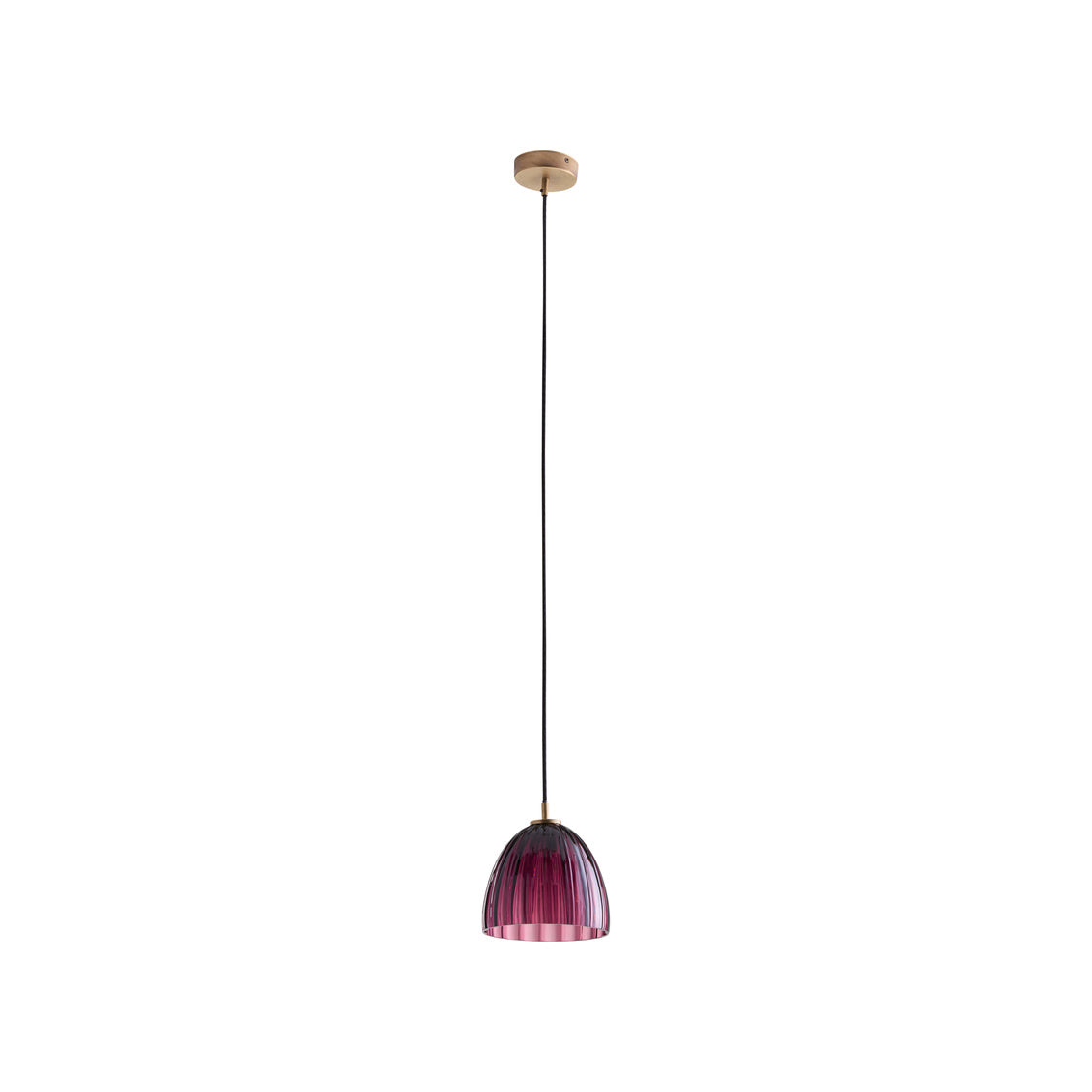 Wildwood Caterina Single Pendant - Aubergine