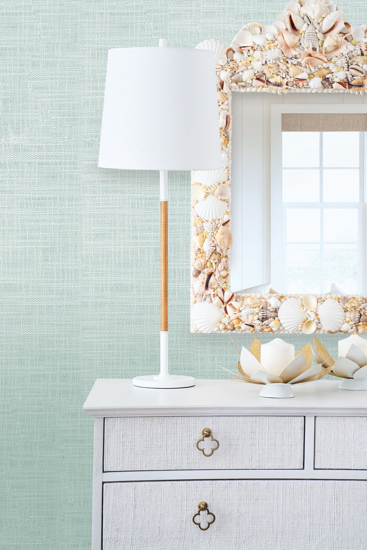 Chelsea House Amelia Rattan Lamp - White