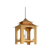 Chelsea House Tole Pagoda Lantern - Gold