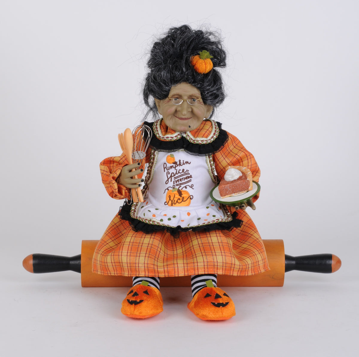 Karen Didion Pumpkin Spice Granny on Rolling Pin