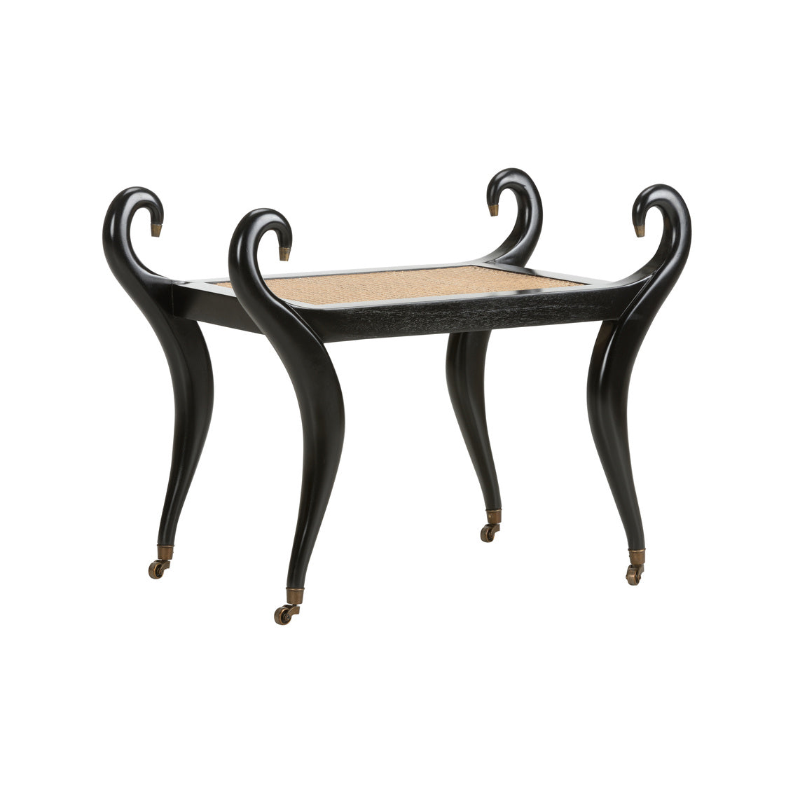 Chelsea House Swan Vanity Bench - Black