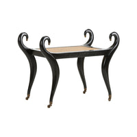 Chelsea House Swan Vanity Bench - Black