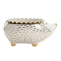 Chelsea House Hedgehog Bowl - White/Gold