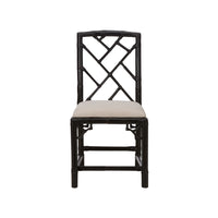 Chelsea House Chippendale Bamboo Chair - Cracked Pepper