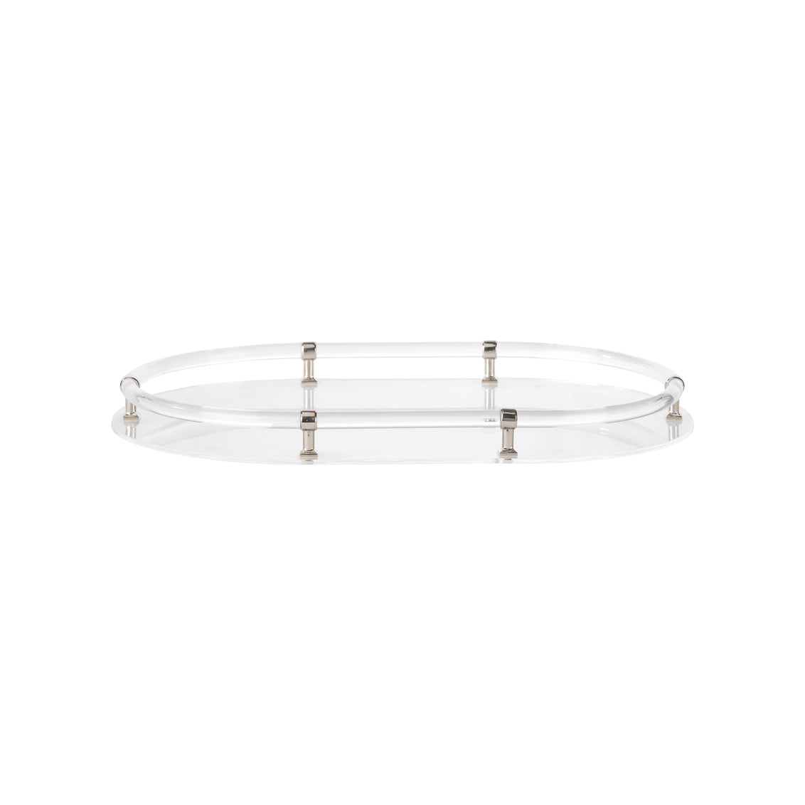 Chelsea House Acrylic Oval Tray - Nickel