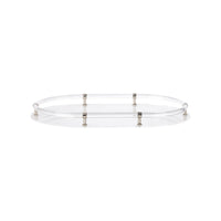 Chelsea House Acrylic Oval Tray - Nickel