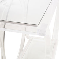 Chelsea House Sweeping Acrylic Console