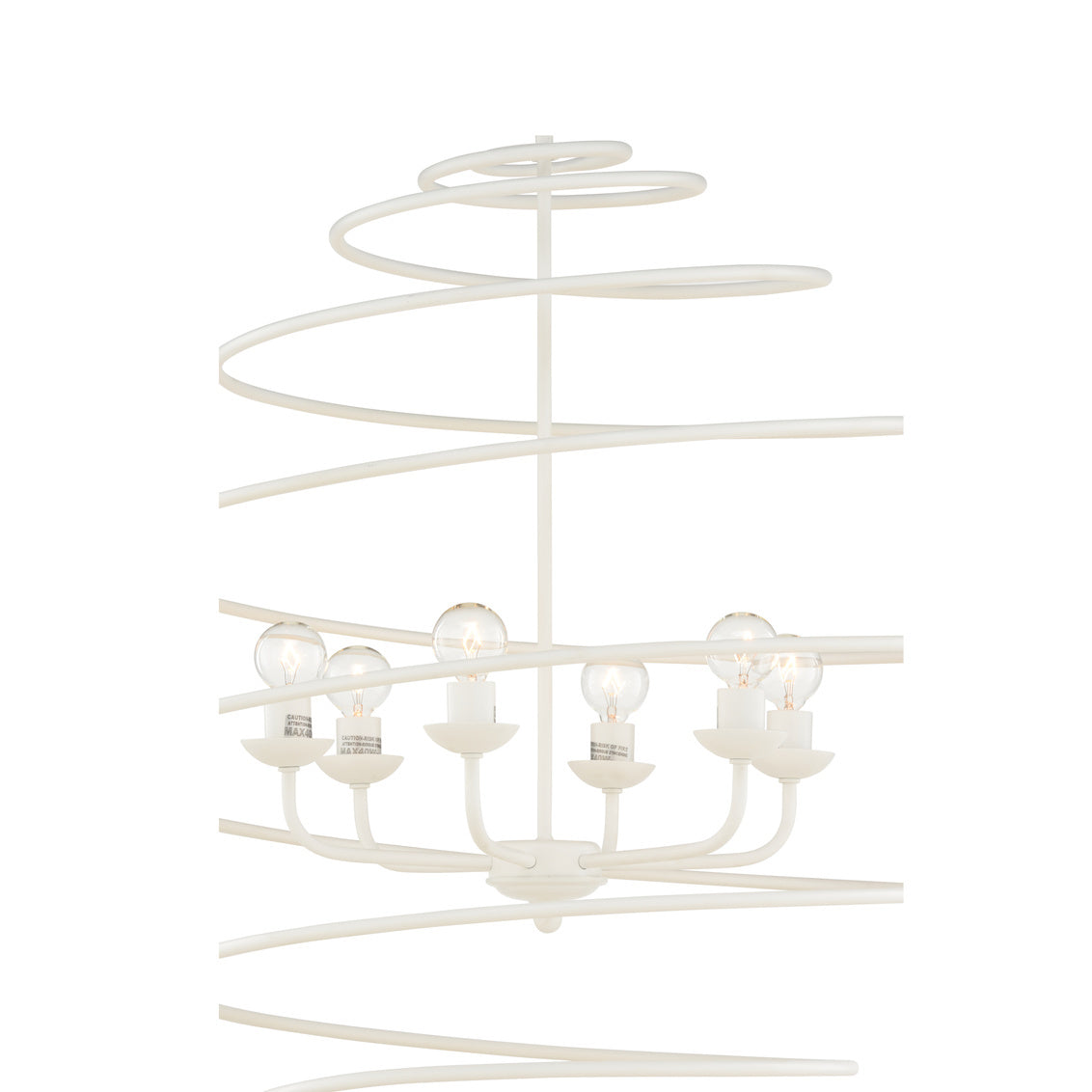 Chelsea House Spyral Chandelier - White