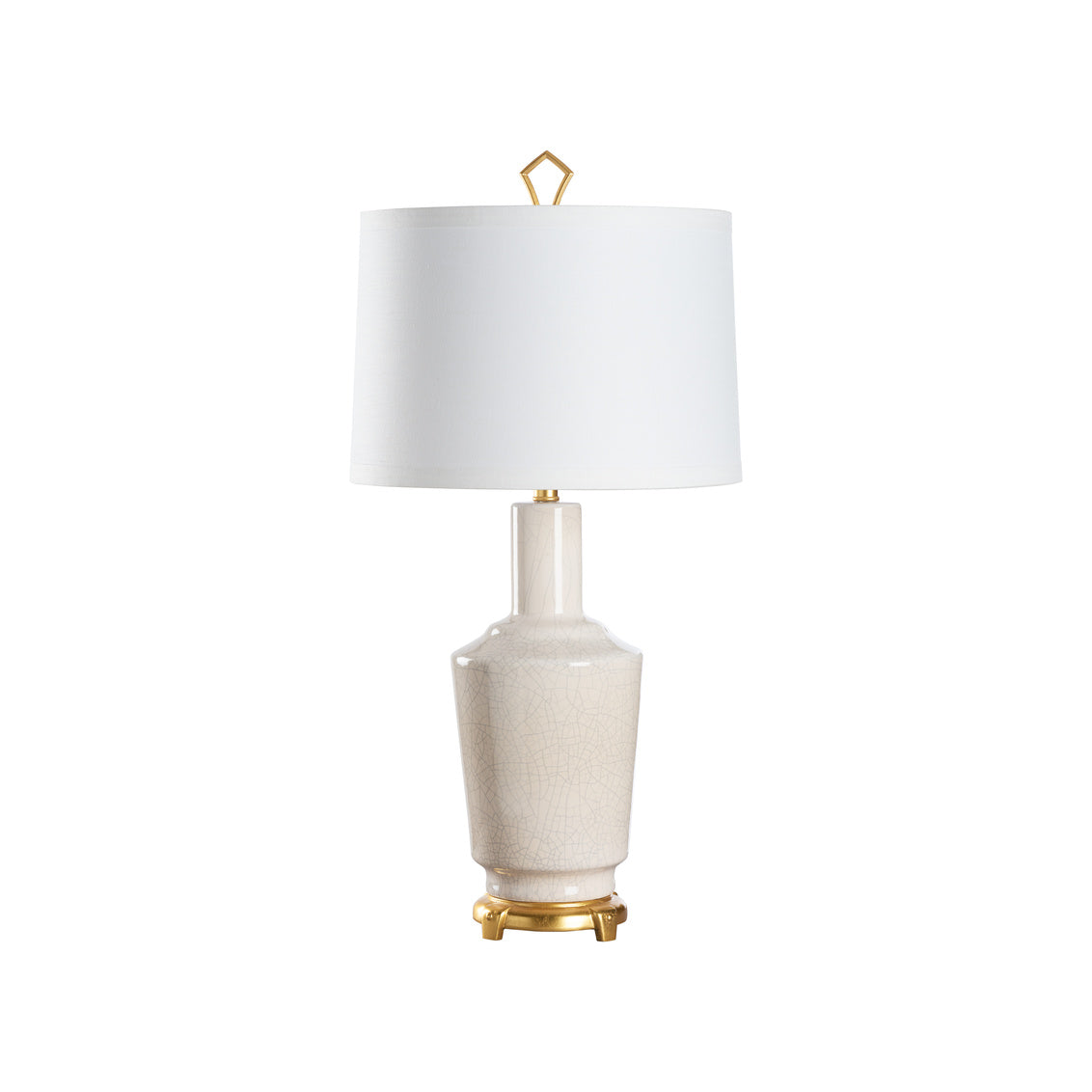 Wildwood Emma Lamp- Crackled Snow