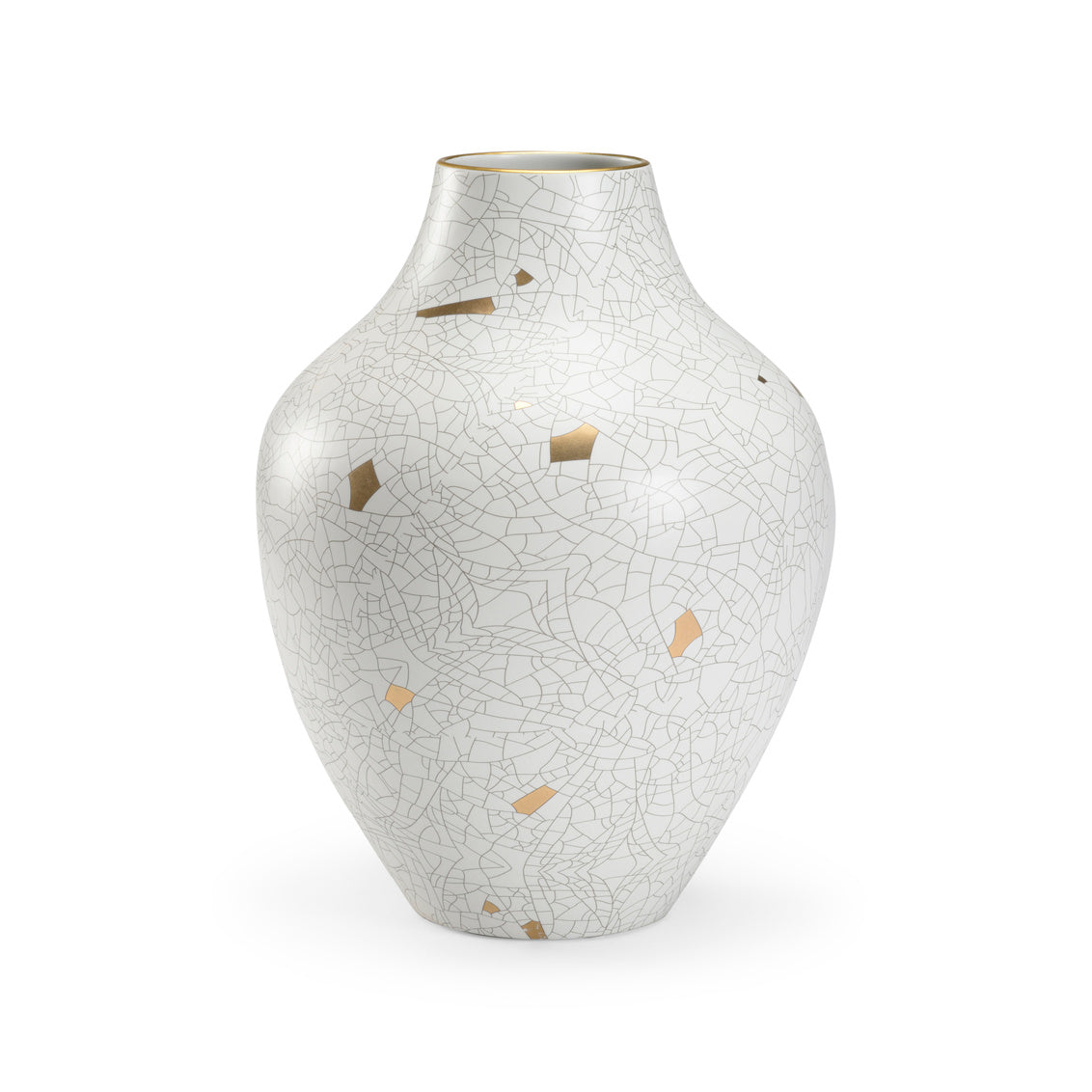 Chelsea House Gold Crackle Urn (Lg)