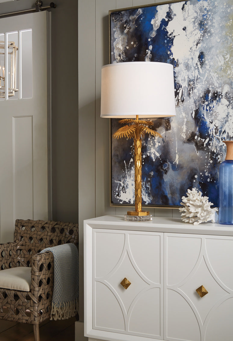 Wildwood Palm Island Lamp - Gold
