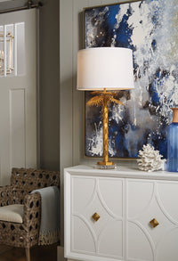 Wildwood Palm Island Lamp - Gold