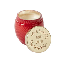 Design Shop Red Holiday Cheer Candle, 3" X 3.25".