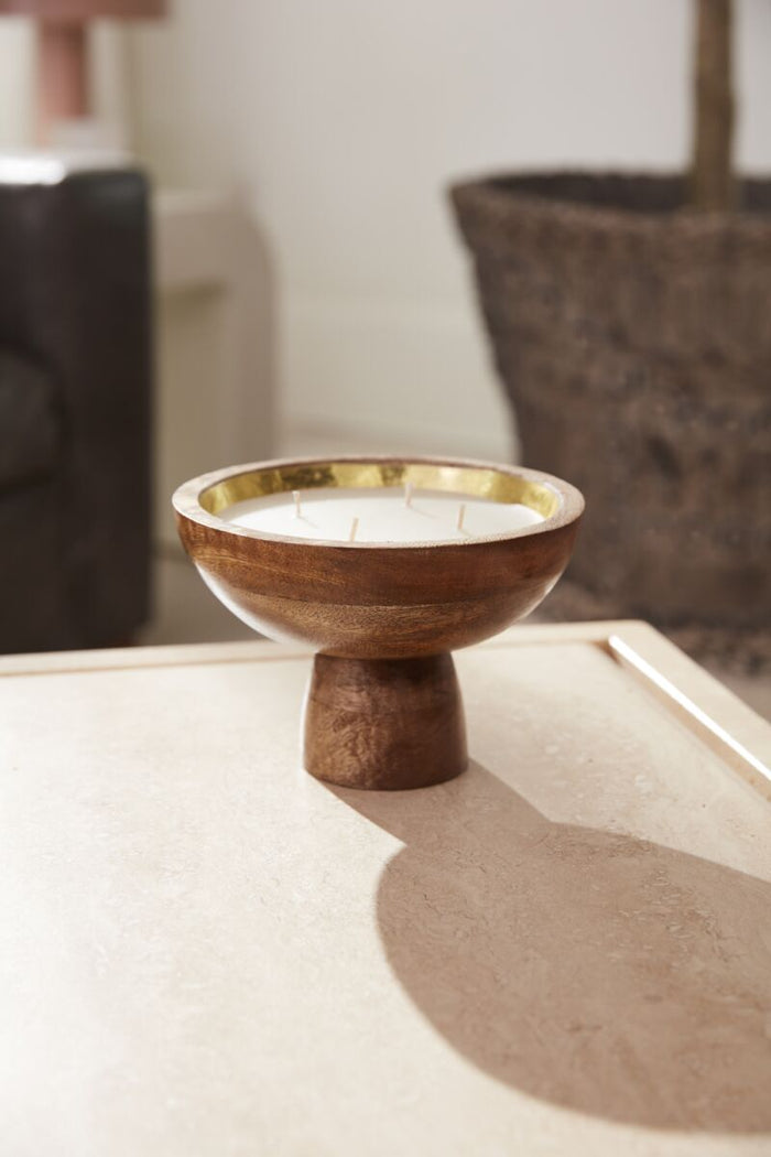 Design Shop Natural Tanner Candle, 6.75" X 4.5".