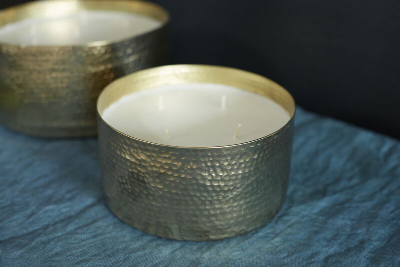 Design Shop Gold Ritual Candle, 6.25" X 3.25"