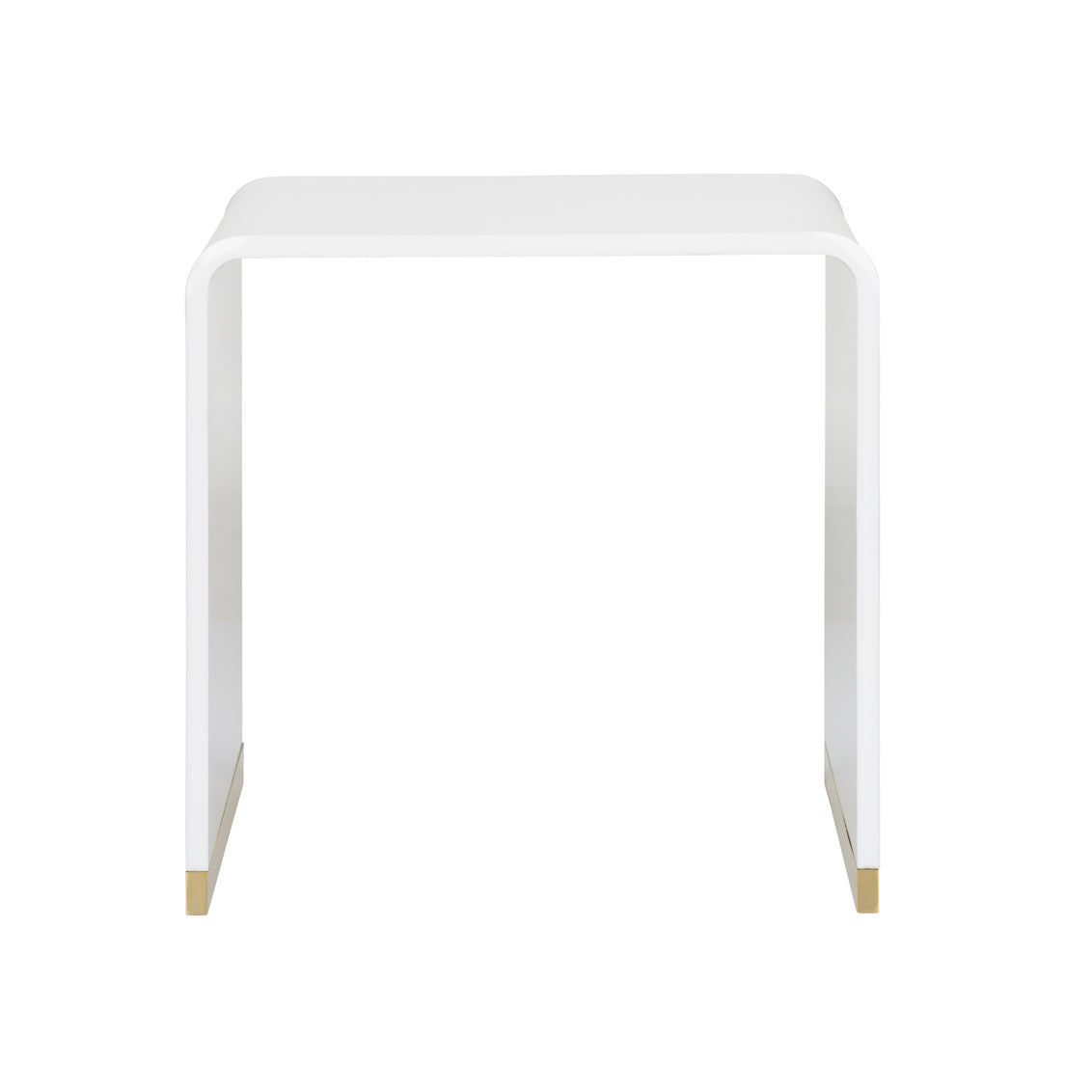 Chelsea House Waterfall End Table - White